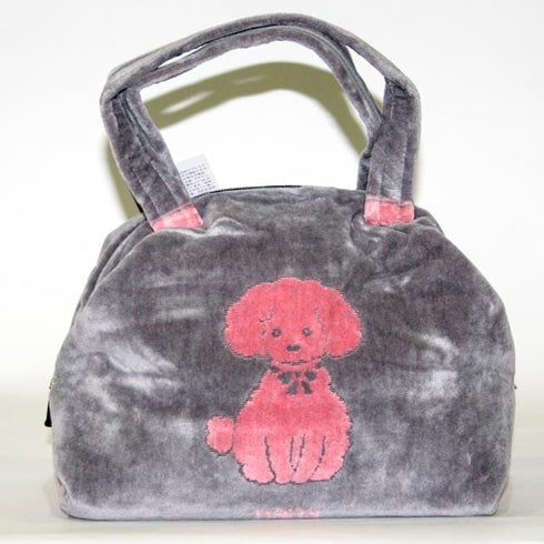 バッグ 横浜ナナ NANA ボストンバッグ中 プードル グレーピンク nn-b-btm3